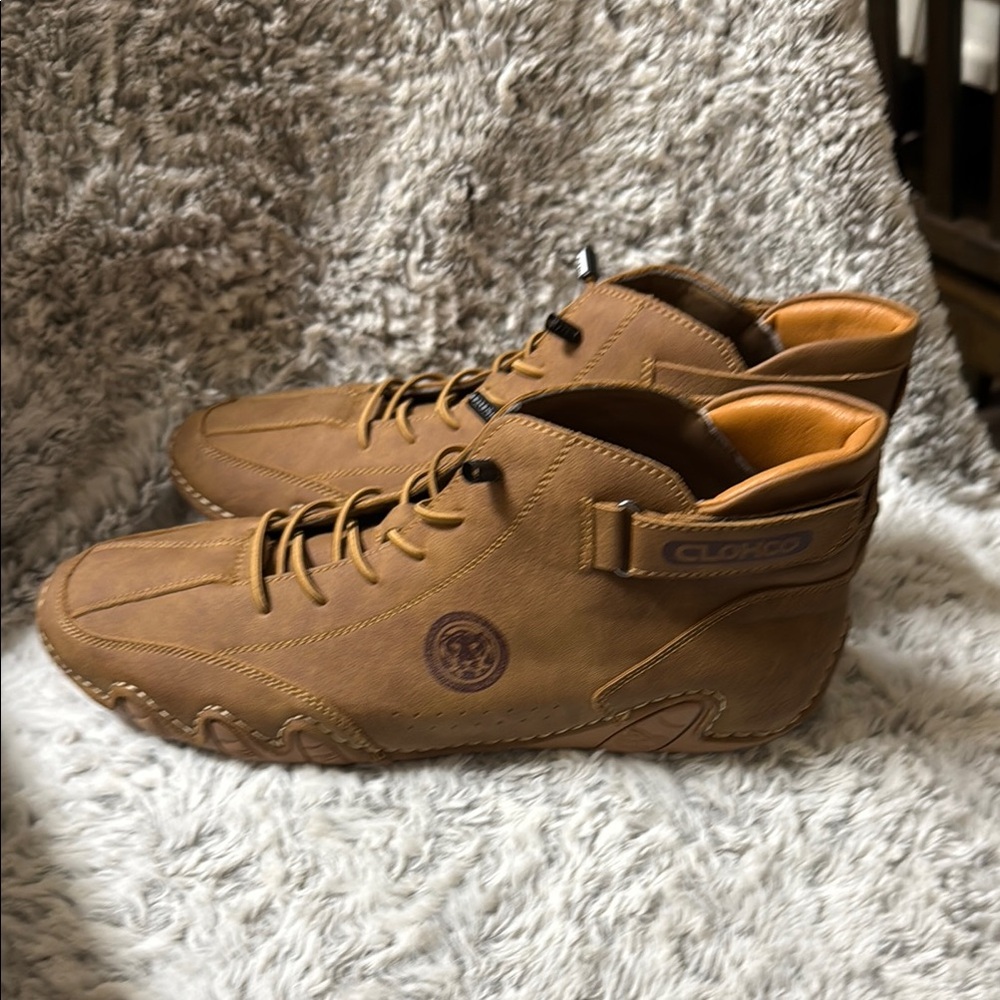 Men's Tan Leather Shoes
